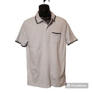 Gap Men's Short Sleeve Polo, Light Blue, Large